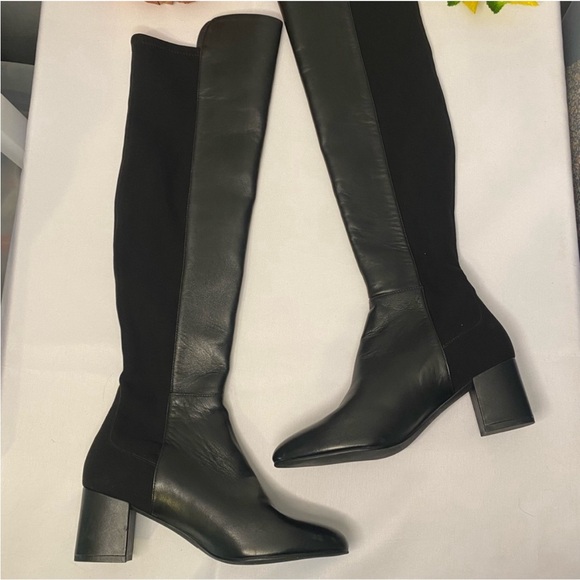 Stuart Weitzman Womens 5050 Yuliana Over The Knee Block heel Boots Size 6.5 - Picture 4 of 15